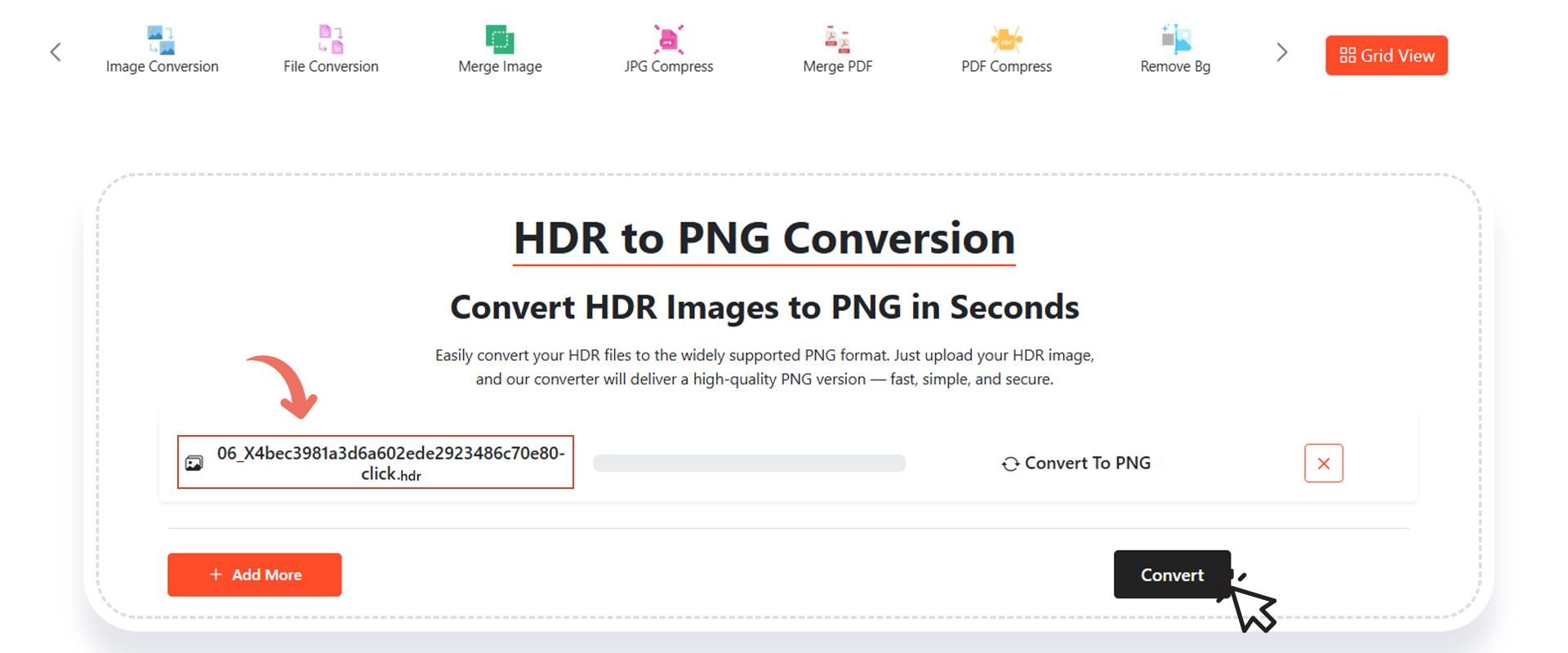 Click 'Convert'