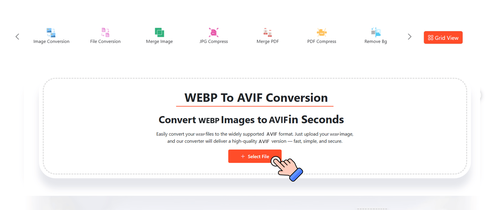 Select Your WEBP File