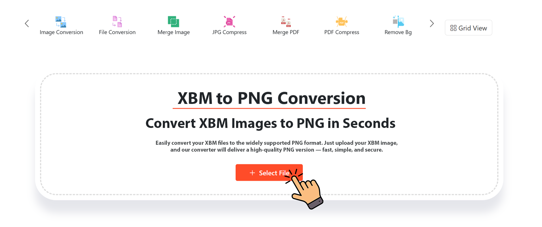 Select Your XBM File