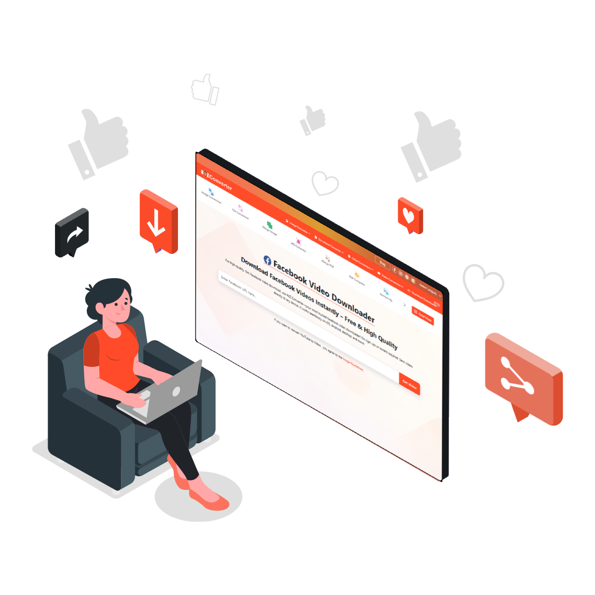 Facebook Video Downloader – A2Z Converter