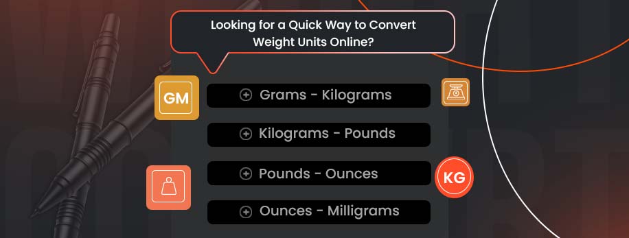 Looking for a Quick Way to Convert Weight Units Online?
